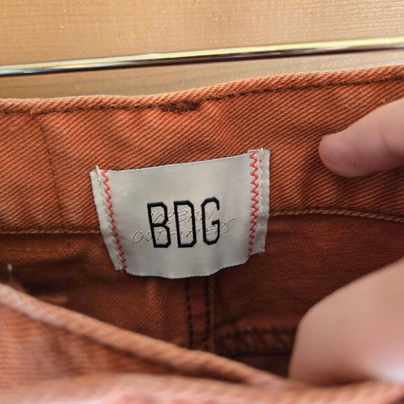 Urban Outfitters Cowboy Jean BDG High Waist Rust Two Tone UT Western Boho Rodeo - Picture 5 of 6